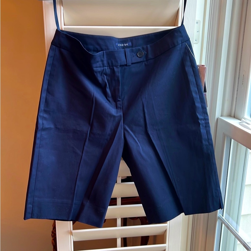 NWT Jones NY Signature Stretch Navy Tailored Shorts 6P